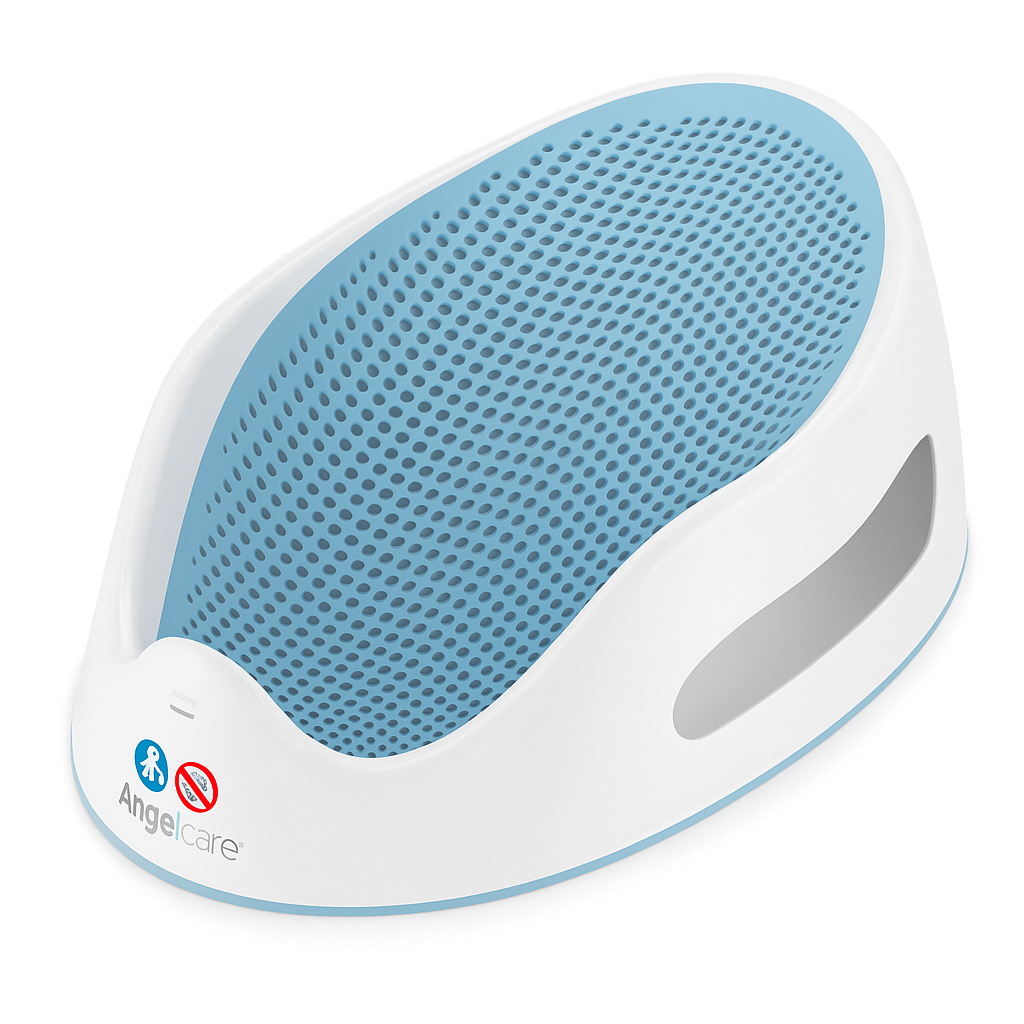 Angelcare - Baby Bath Support - Soft Touch Support - Water Level Indicator - Ideal for Babies Less Than 6 Months Old - Aqua