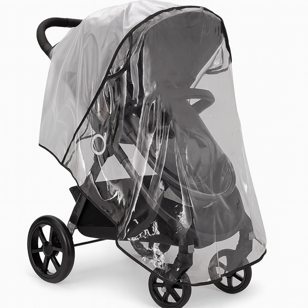 Universal Rain Cover for Pushchair Stroller, Pram Rain Cover with Window, Baby Buggy Cover Protect from Sun Dust Snow