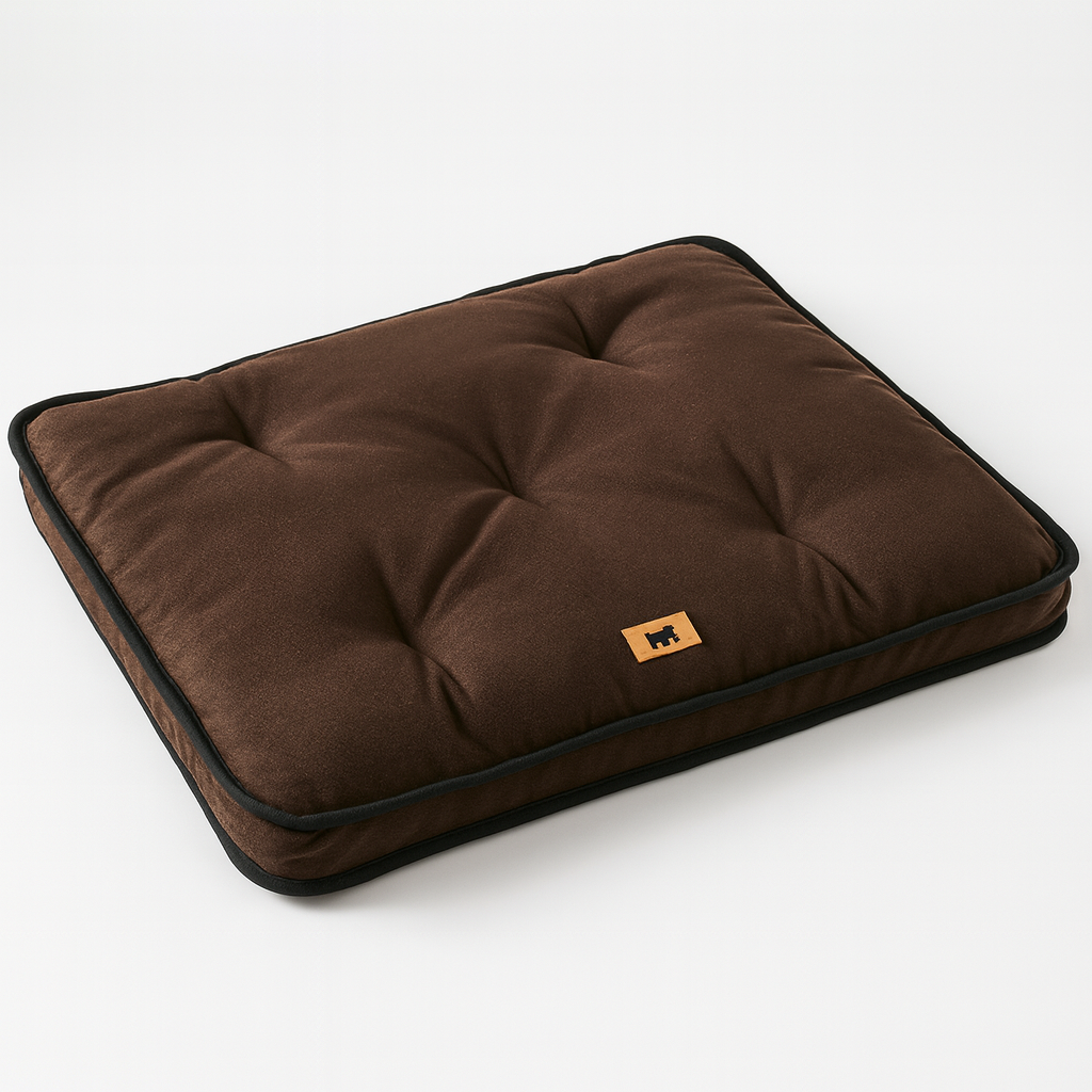 FERPLAST Dog Mat & Cat Mat - Washable Medium Dog Bed - Waterproof & Scratchproof Mattress for Cars, Dog Houses, Kennels and Baskets - Soft - Jolly - 83 x 50 CM, M, Brown