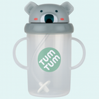 TUM TUM Tippy Up Free Flow Sippy Cup (No Valve), Sippy Cup for Toddlers, BPA Free (Kev Koala 300ml)