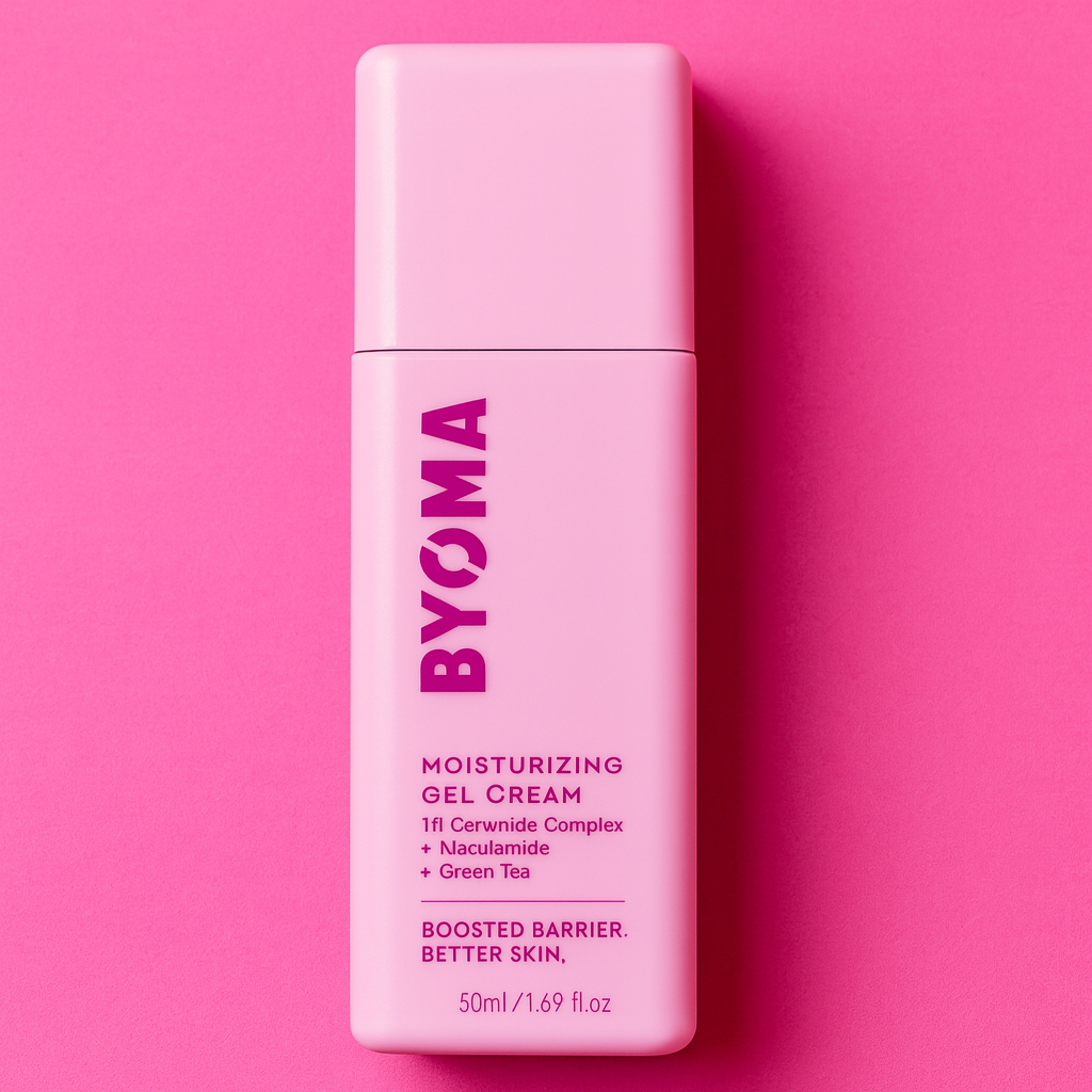 BYOMA Moisturising Gel Cream (50ml) Lightweight Oil Free Daily Moisturiser with Barrier Repair, Niacinamide and Green Tea, for All Skin Types - Alcohol Free, Vegan