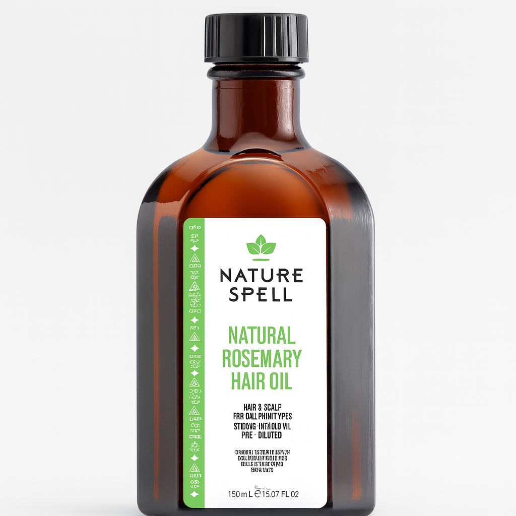 Nature Spell Rosemary Oil for Hair & Skin, Rosemary Oil for Hair Growth, Nourishes Dry, Damaged Hair, Against Hair Loss - 150ml