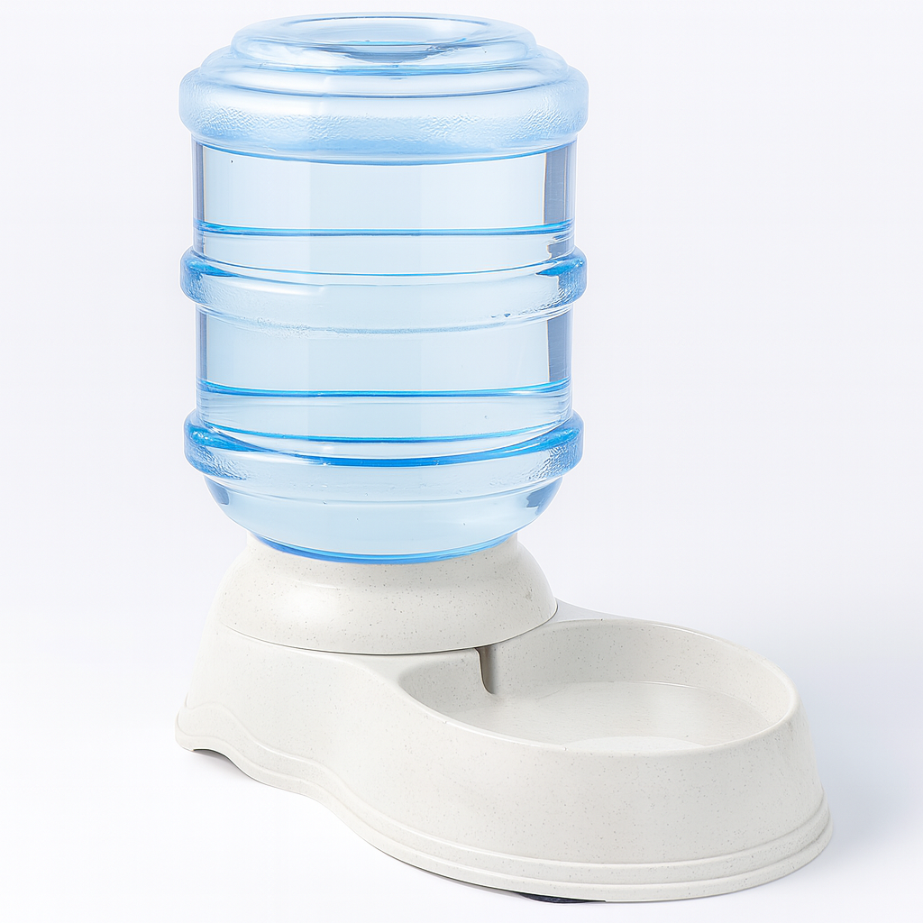 Amazon Basics Dog and Cat Water Feeder, Small, 1 Gallons (3.8 liters), Transparent