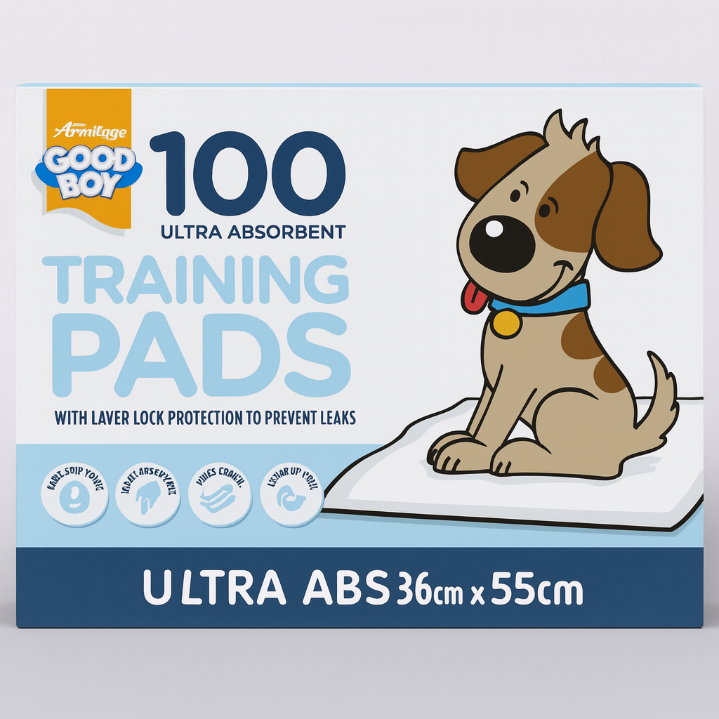 Good Boy Ultra Absorbent Dog Training Pads, white,Medium