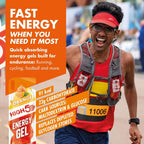 HIGH5 Running Gels Energy - Running Essentials for Quick Release Energy - Natural Fruit Juice & Caffeine-Free - Ideal as Running Equipment, Cycling Supplements, Marathon Training (Orange, 20 x 40g)