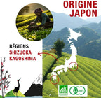 ORIGEENS Organic Japanese Matcha Tea - Blend from Shizuoka and Kagoshima - Organic Matcha Green Tea Powder 80g Bag