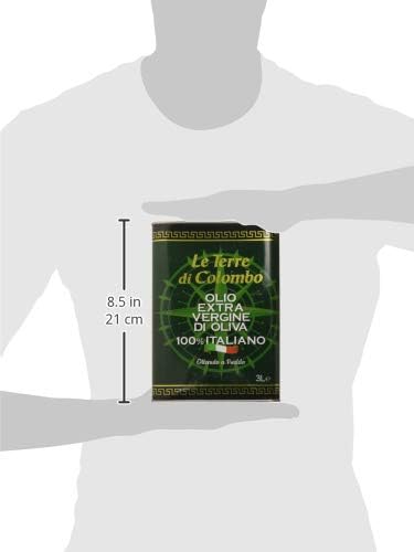 Le Terre di Colombo 100% Italian Extra Virgin Olive Oil Tin 3L