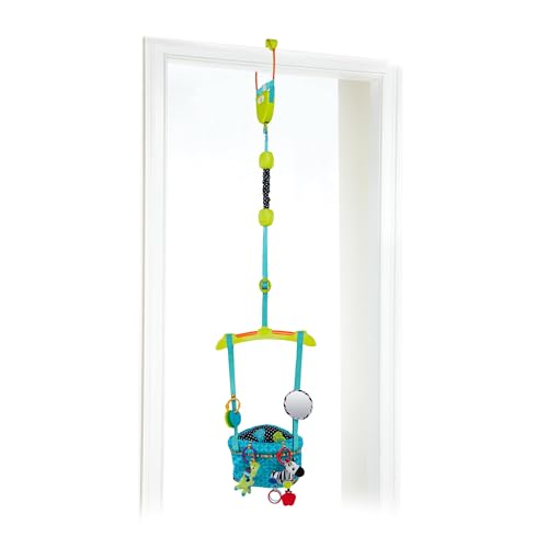 Bright Starts Playful Parade Door Jumper for Baby with Adjustable Strap, 6 Months and Up, Max Weight 26 lbs