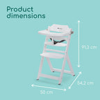 Bebeconfort Timba Evolutive Wooden High Chair, 6 Months-99 Years, Up to 110 kg, Baby High Chair, Removable Tray, Adjustable Seat & Footrest, 3-point Safety Harness, Fits Timba Baby, Natural Wood