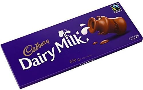 Cadbury Dairy Milk Chocolate Gift Bar, The Classic Creamy Taste, Perfect for Sharing, Extra-Large, 850 g (Pack of 1)