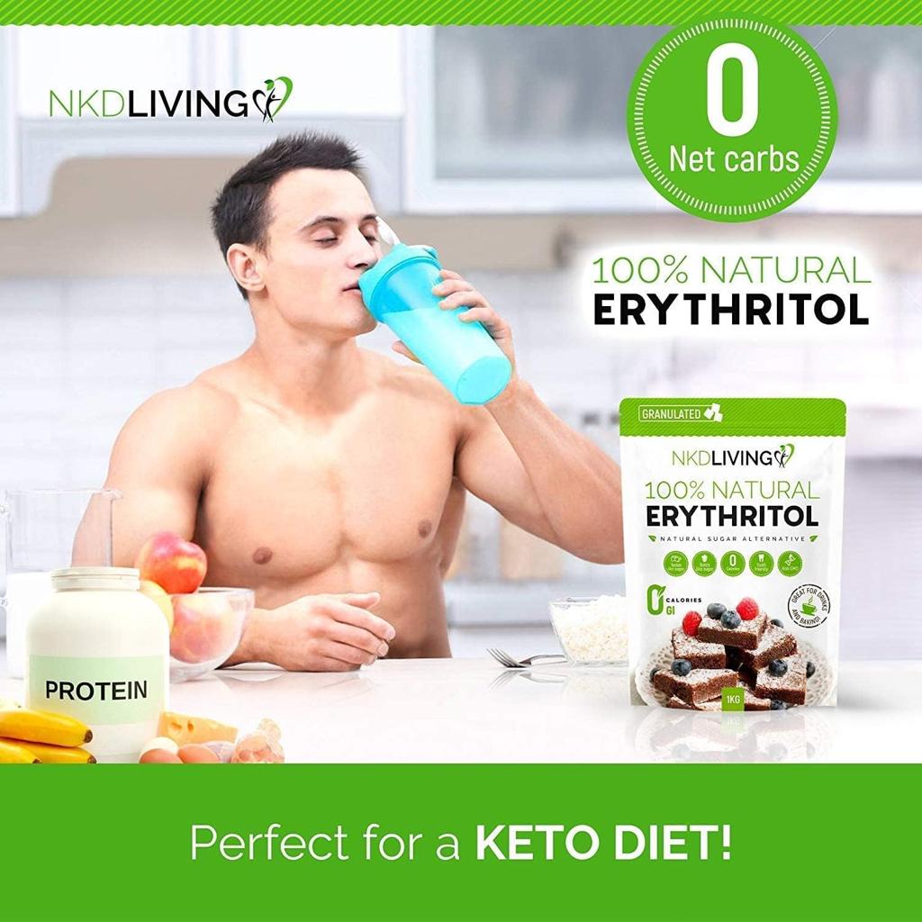 Erythritol 100% Natural 2kg | Zero Calorie Sugar Substitute