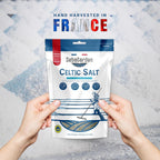 Seba Garden Grey Celtic Sea Salt 1kg Hand Harvested Grey Sea Salt Resealable Bag Contains Over 82 Essential Minerals