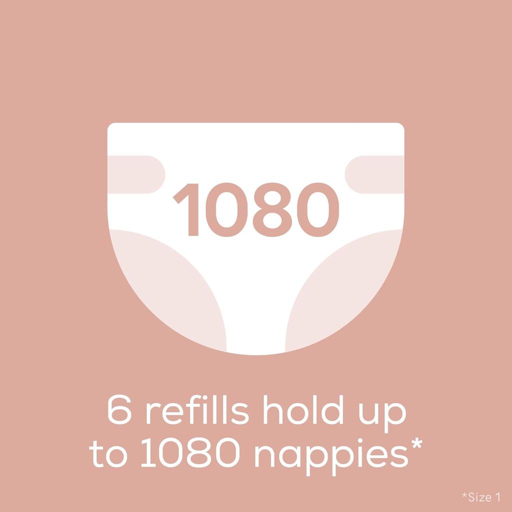 Angelcare Nappy Bin Refills, Pack of 6