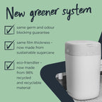 Tommee Tippee Twist and Click Nappy Bin Refill Cassettes, Pack of 12 Refill Cassettes with Multilayer, Antibacterial Film for Odour and Germ Protection