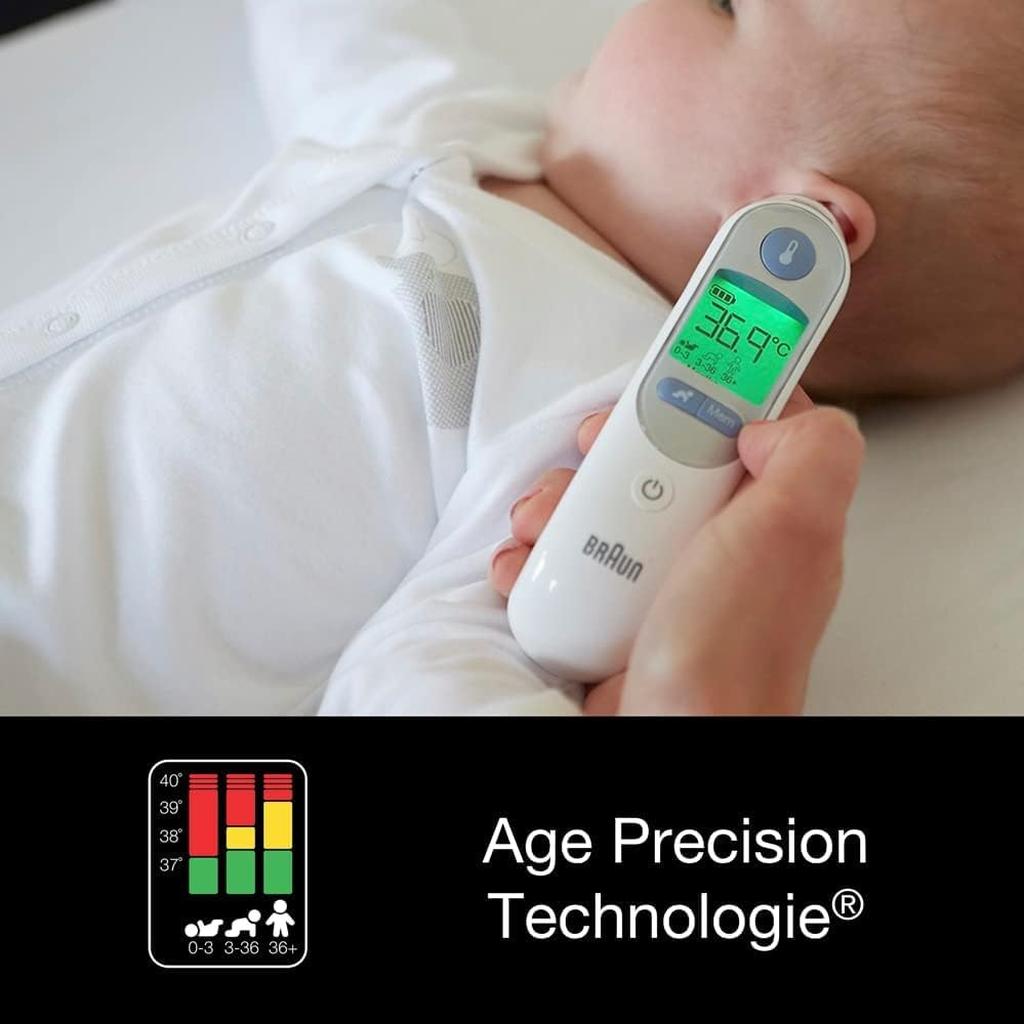 Braun ThermoScan 7 Ear thermometer | Age Precision Technology | Digital Display | Baby and Infant Friendly | No.1 Brand Among Doctors1