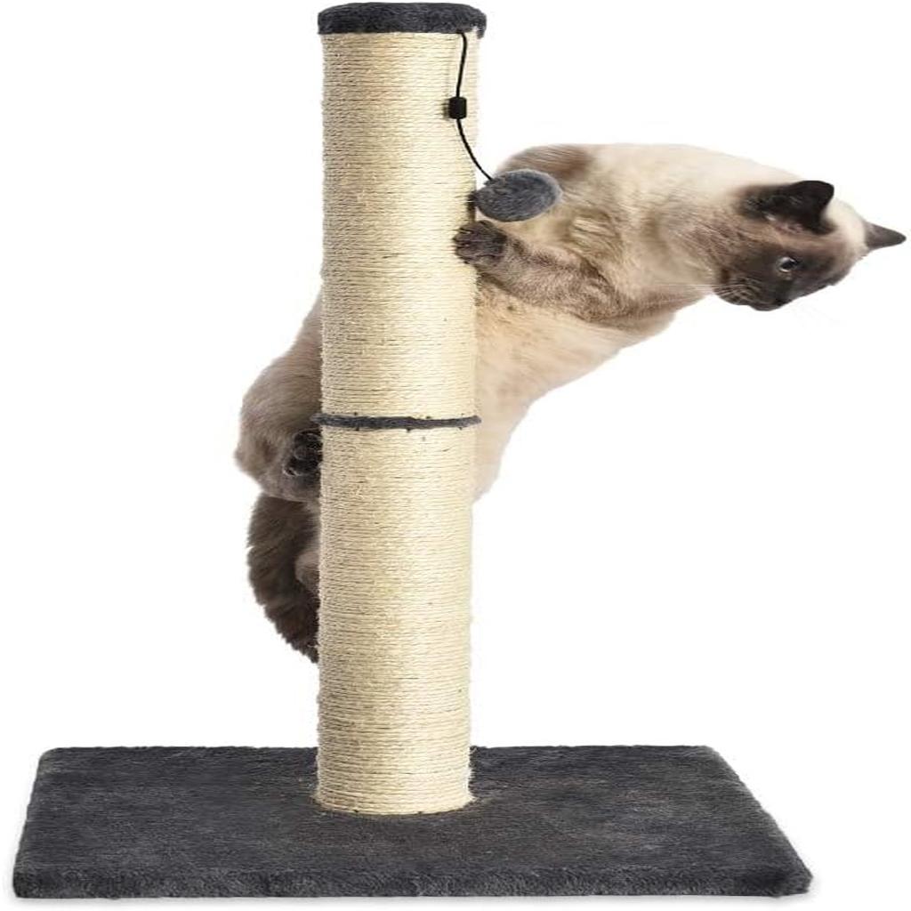 Amazon Basics Medium Cat Scratching Post, 40.01 x 40.01 x 80.01 cm, Grey