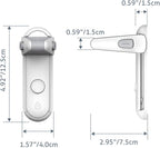 EUDEMON Childproof Door Lever Lock, Baby Safety Door Handle Lock, Easy to Install and no Tools Need or Drill (White, 2 Pack)