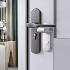 EUDEMON Childproof Door Lever Lock, Baby Safety Door Handle Lock, Easy to Install and no Tools Need or Drill (White, 2 Pack)