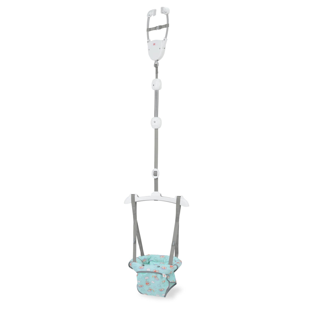 Bright Starts Playful Parade Door Jumper for Baby with Adjustable Strap, 6 Months and Up, Max Weight 26 lbs