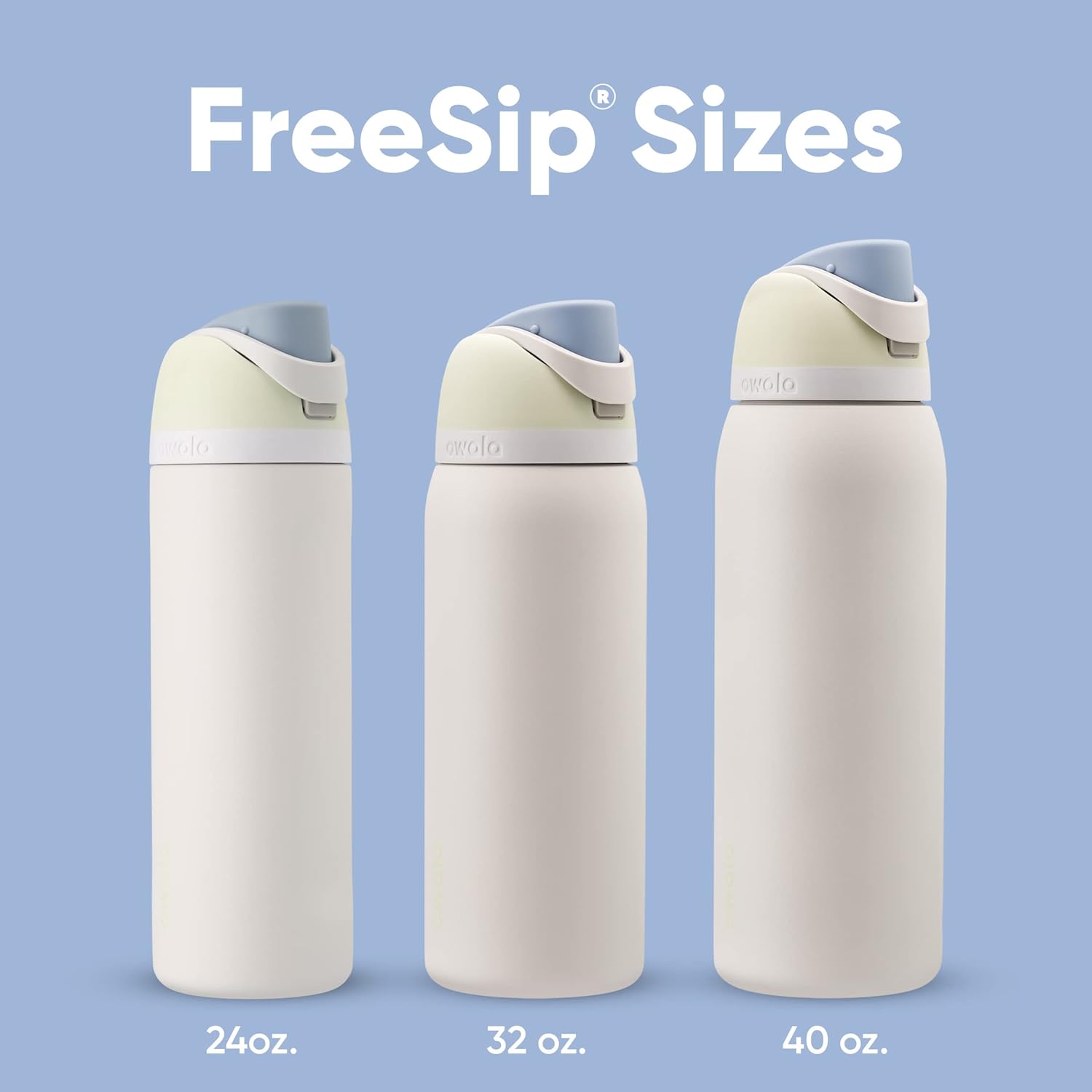 Owala FreeSip Insulated Stainless Steel Water Bottle with Straw for Sports and Travel, Leak Proof, BPA-Free, 710ml, Iced Breeze