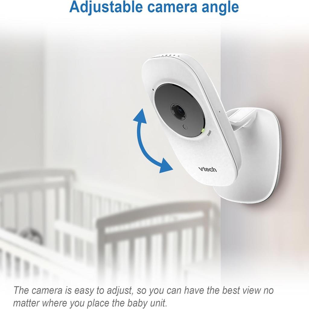 VTech VM3250 Video Baby Monitor with Camera,300m Long Range, Baby Monitor with 2.8"LCD Screen,Up to 19-hr Video Streaming,Night Vision,Secured Transmission,Temperature Sensor,Soothing Sounds,2X Zoom