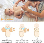 Vicloon Baby Swaddle Wrap, 2 pcs Newborn Swaddle Blanket Wrap, Organic Cotton Baby Blanket Wrap for Baby 0-3 Months 7-14lbs