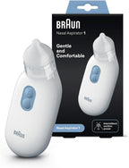 Braun Nasal aspirator 1 | Mucus Remover | Blocked Nose Relief | Electric Suction Power | Two Suction Levels | Newborn, Baby, and Child Friendly | Dishwasher Safe | BNA100EU