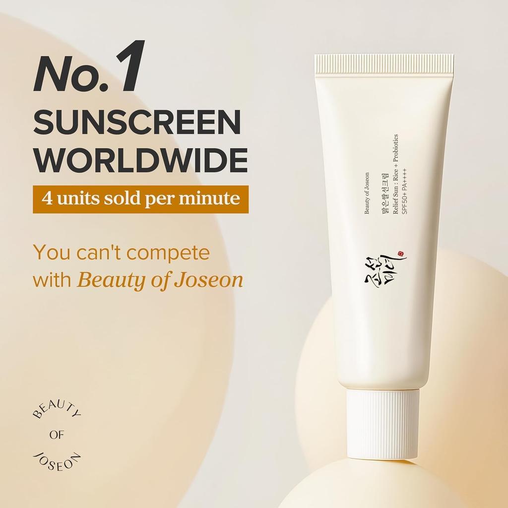 Beauty of Joseon - SPF 50+ sunscreen with rice extracts, and probiotics (1) (1)
