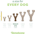 Benebone Wishbone for Dogs Medium Chicken Flavour - Bone Toy for Strong Chewing