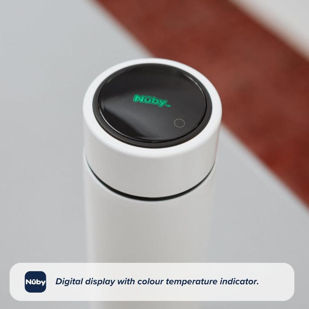 Nuby RapidCool Portable Baby Bottle Maker, Prepare A Formula Feed in Just 2 Minutes, Ideal for Travel Bottles and Night Feeds. Includes Milk Powder Dispenser and Digital Lid. No Filter Needed.