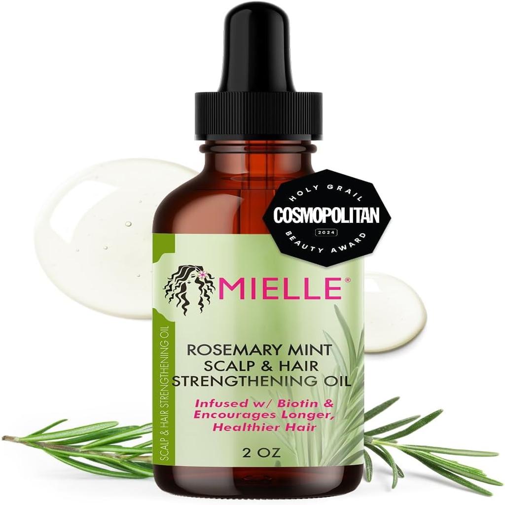 Honey Scalp & Hair Strengthening Oil, Rosemary & Mint for Healthy Hair Growth, 60ml