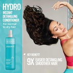 REVLON PROFESSIONAL Equave Hydro Bi-Phase Detangling Conditioner for Normal To Dry Hair, Leave-in Conditioner, Detangling Conditioner, Leave-in Conditioner with Heat Protection, Hair-Smoothing
