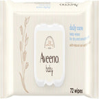 Aveeno Baby Daily Care Wipes Sensitive Skin Cleanse Gently And Efficiently Baby Essentials, White, Pack Of 12 (864 Wipes In Total)