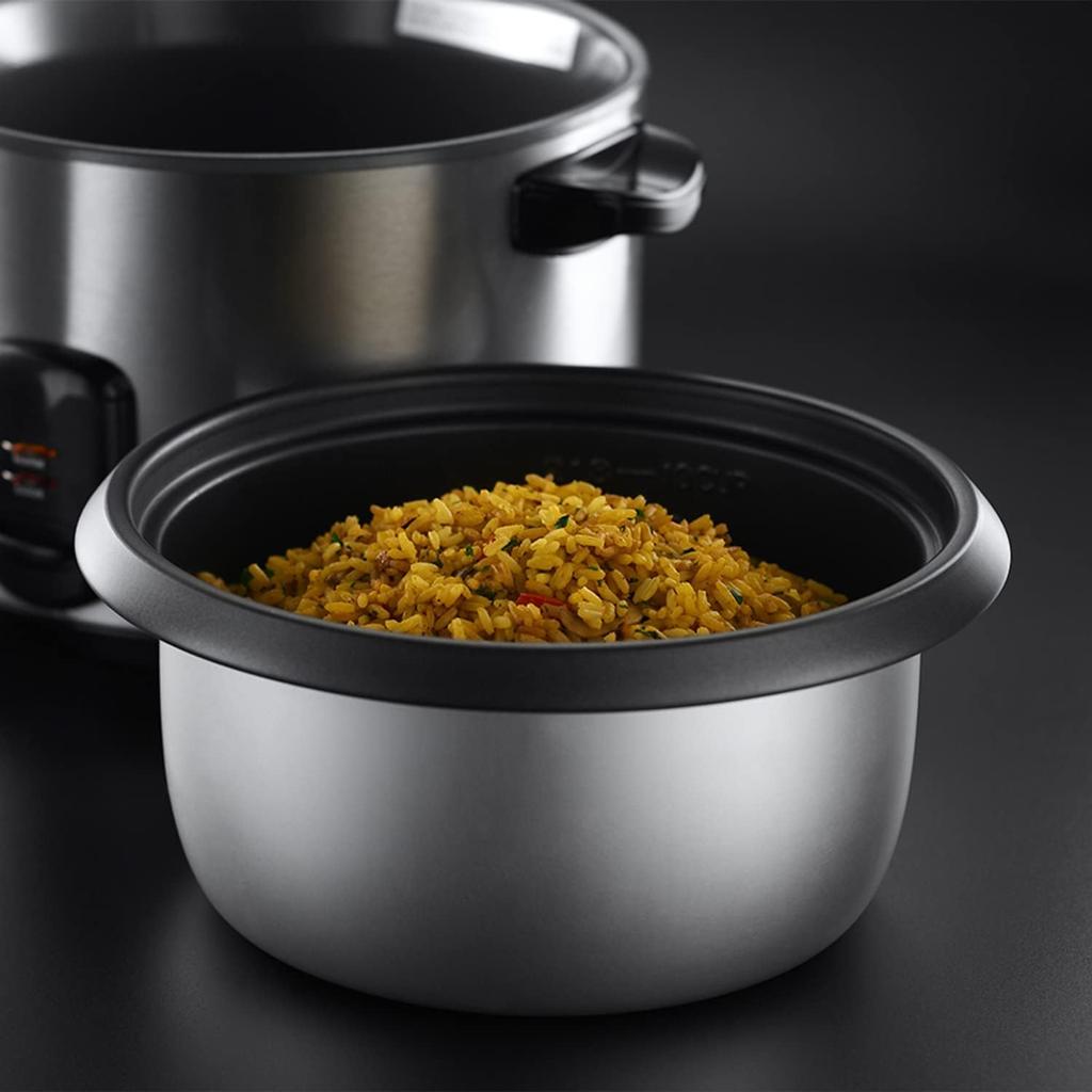 Russell Hobbs Electric Rice Cooker & Steamer - 1.8L (10 cup) Keep warm function, Removable non stick bowl, Easy to clean, Steamer basket, measuring cup & spoon inc, Energy saving, 700W, 19750