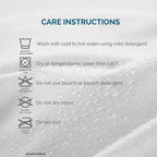 Family Bedding Double Waterproof Mattress Protector - Terry Towel Deep Fitted Mattress Bed Cover - Breathable Cotton Mattress Protector - Mattress Cover for Double Bed. (Double (140x200cm))