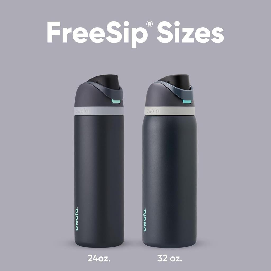 Owala FreeSip Insulated Stainless Steel Water Bottle with Straw for Sports and Travel, Leak Proof, BPA-Free, 945ml, Foggy Tide