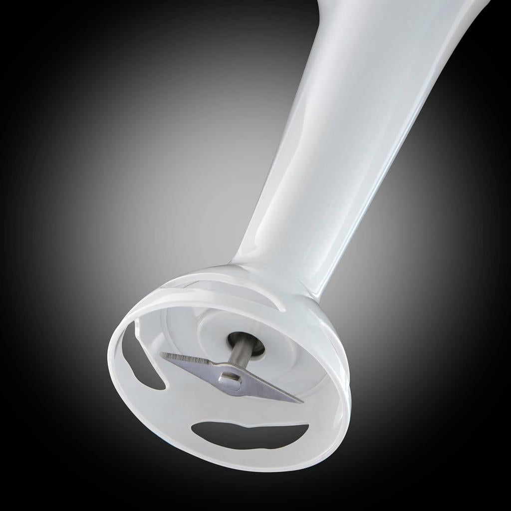 Russell Hobbs Food Collection Electric Hand Blender, 2 Speeds and Pulse Technology, Detachable blending leg for easy cleaning, Stainless steel blades, 200W, 22241, White