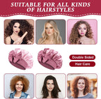 ACWOO Satin Bonnet, Double-Sided Silk Bonnet Hair Wrap for Sleeping, Night Hair Sleep Cap with Elastic Band, Hair Care Head Cover Hat for Women Girls Long, Straight, Curly Hair