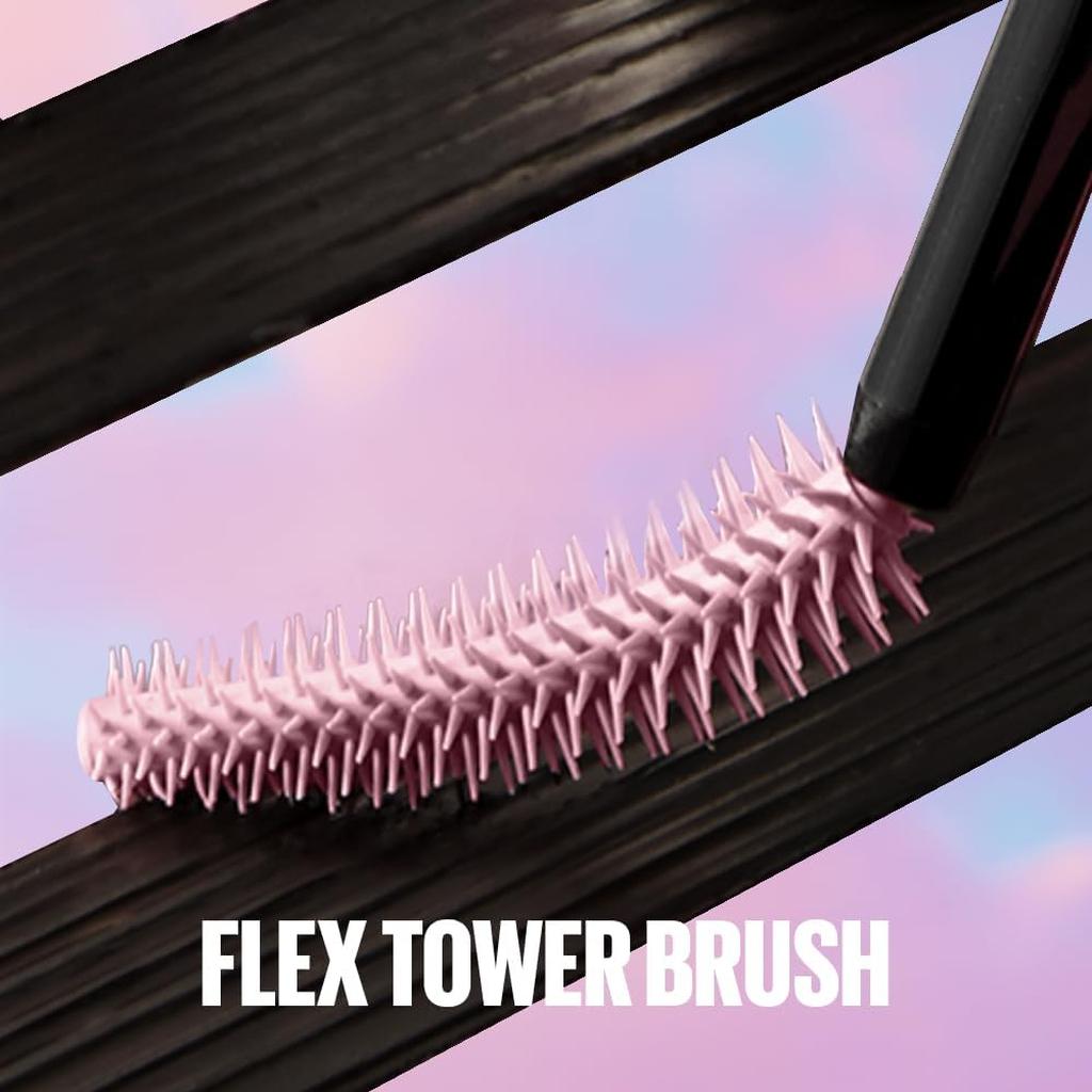 Maybelline Brown Mascara, Lash Sensational Sky High Volumizing & Thickening, Eyelash Lengthening, Flake-Free Formula, Washable Coloured Mascara Infused with Bamboo Extract, Colour: Brown
