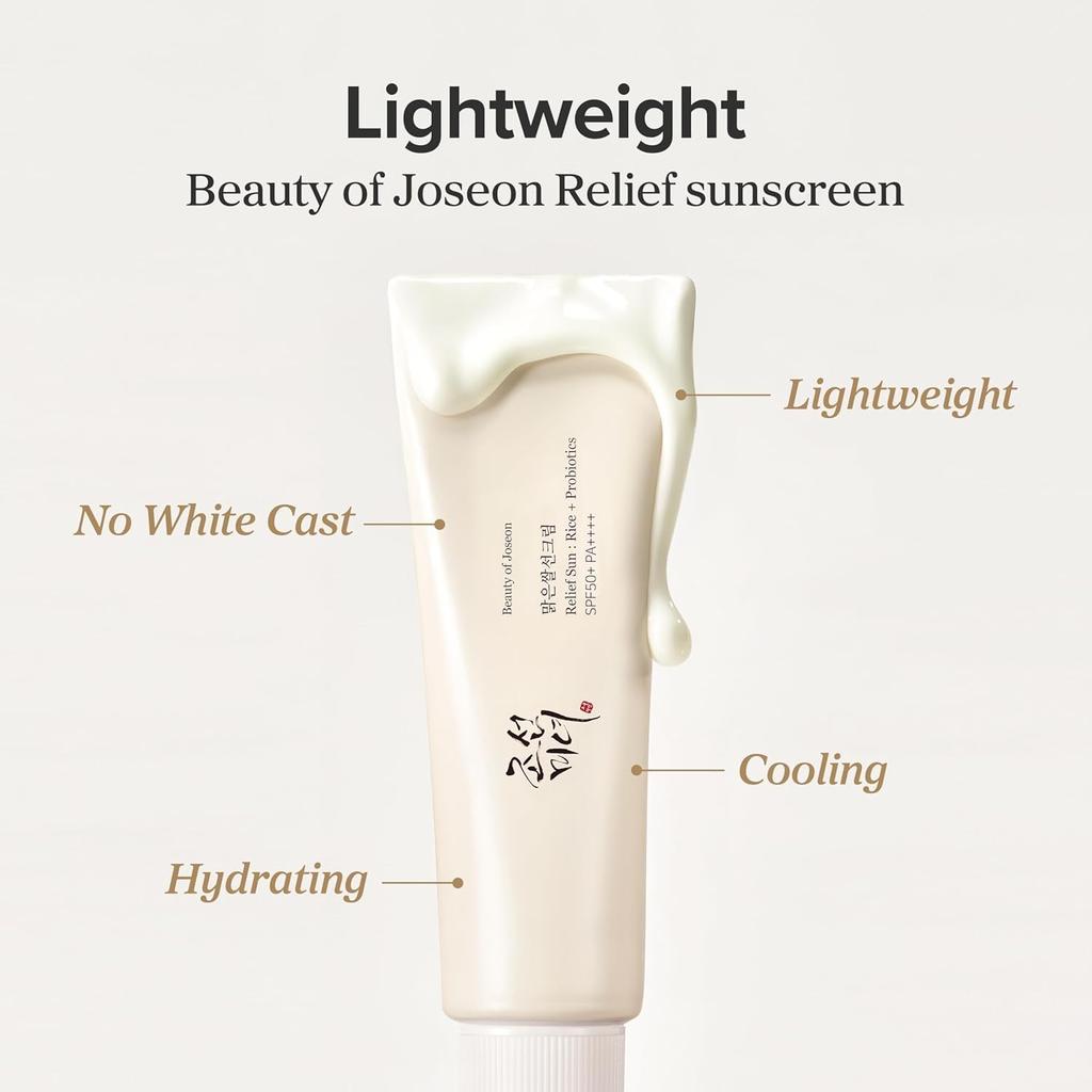 Beauty of Joseon - SPF 50+ sunscreen with rice extracts, and probiotics (1) (1)