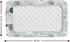 2x Chico, Next to Me Compatible Crib Fitted Sheets (85 x 51 cm) - 100% Cotton, Soft & Comfy, Antiallergic & Breathable (Grey Teddy & Moon, 85 x 51 cm)