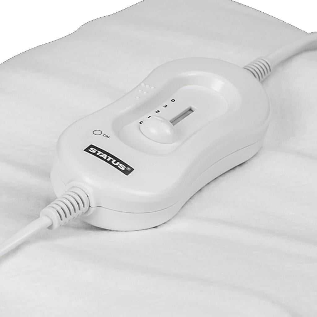 STATUS Double Electric Blanket | 70W 3 Heat Setting Electric Under Blanket | DEB1PKB