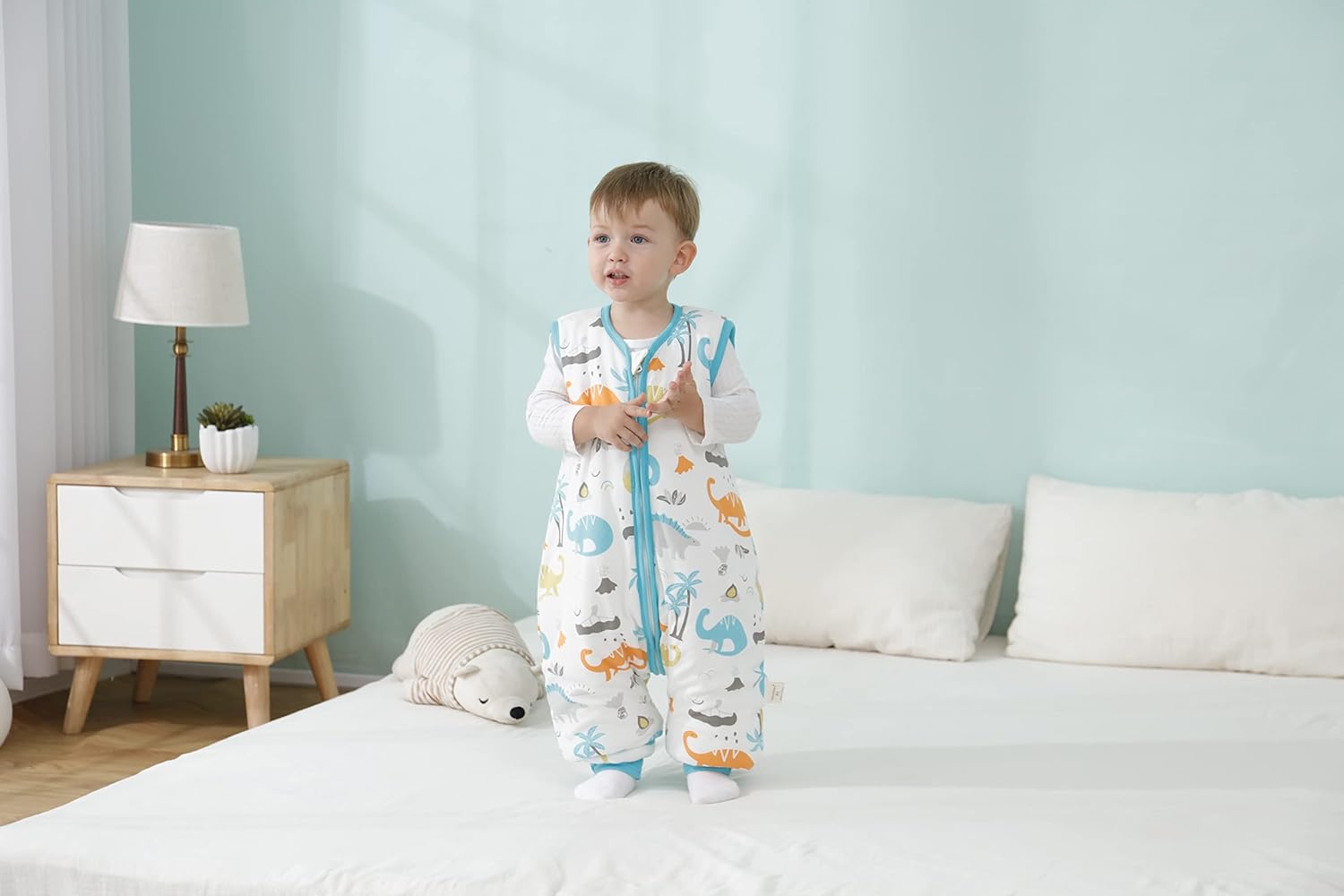 Mosebears Baby Sleeping Bag All Year Round Children's Sleeping Bag Winter 2.5 Tog 100% Organic Cotton Sleeping Bag Various Sizes Autumn Winter Sleeping Blanket
