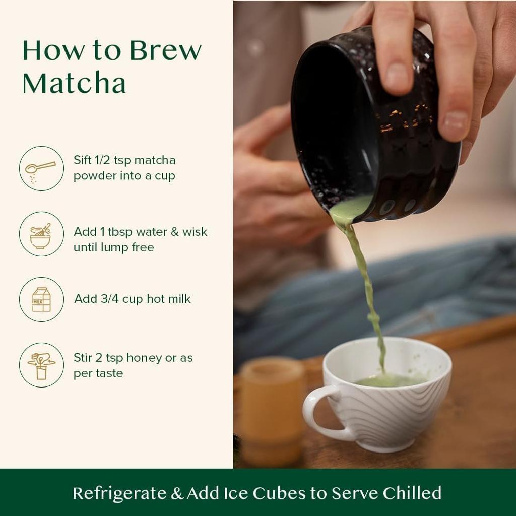 VAHDAM, Matcha Green Tea (100g) 100% Pure Authentic Japanese Matcha Green Tea Powder - Matcha Premium Grade From Japan - Japanese Green Tea Powder