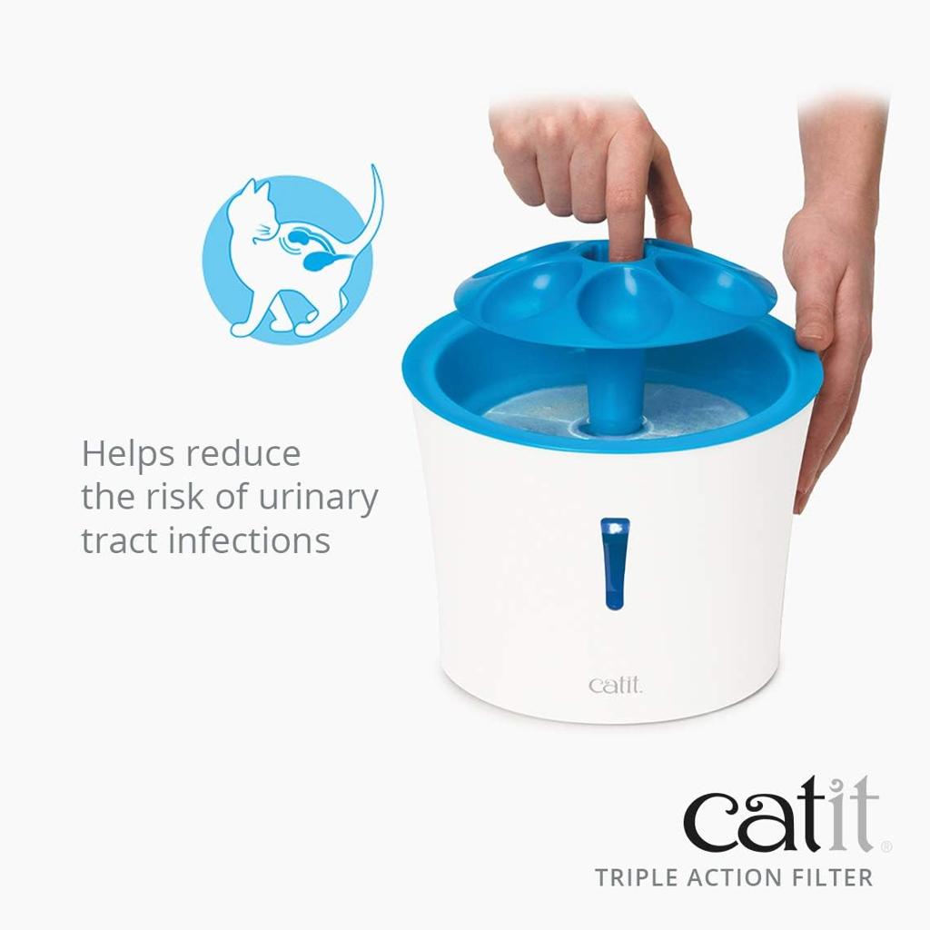 Catit Genuine Catit Fountain Filters for 3 Litre Flower Fountain, Fresh and Clear Fountains Only, Pack of 5