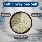 Seba Garden Grey Celtic Sea Salt 1kg Hand Harvested Grey Sea Salt Resealable Bag Contains Over 82 Essential Minerals
