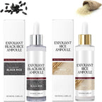 Peel Shot Glow Rice Ampoule Duo, Peel Shot Black Rice Ampoule White Rice Peeling Serum, Black and White Rice as Exfoliation, Open Pores, Gentle Exfoliation, Blackhead Remover (Both, 100 ml)