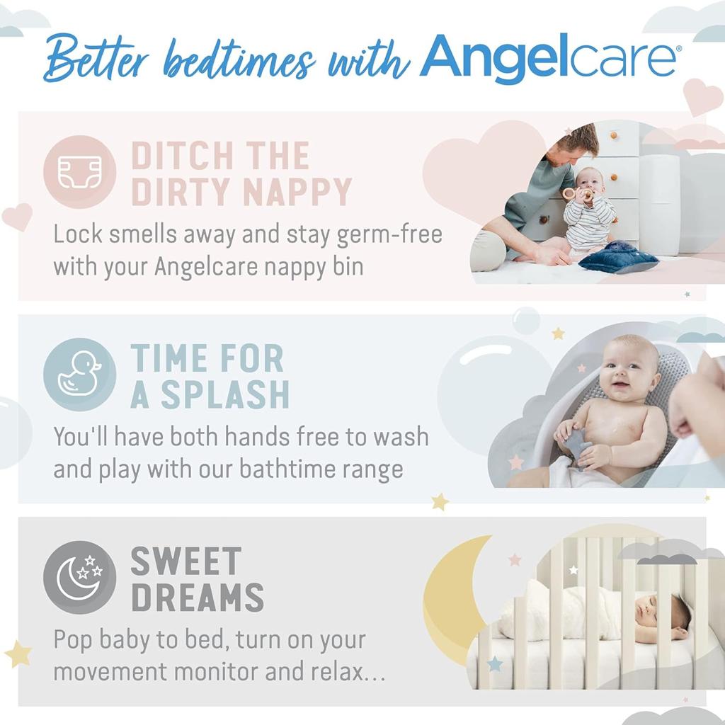 Angelcare Nappy Bin Refills, Pack of 6