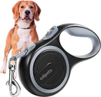Edipets, Retractable Dog Lead, 3, 5 and 8 Metres, Extendable, Flexible Band for Walks, Dog Leash (Grey, 8 Metres)