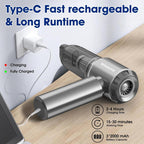 Wirelume Handheld Car Vacuum Cleaner Cordless Powerful 22000Pa Strong Cyclonic Suction Blowing Brushless Motor Portable Rechargable Lightweight for Pet Hair Vehicle Home Office Dark Grey